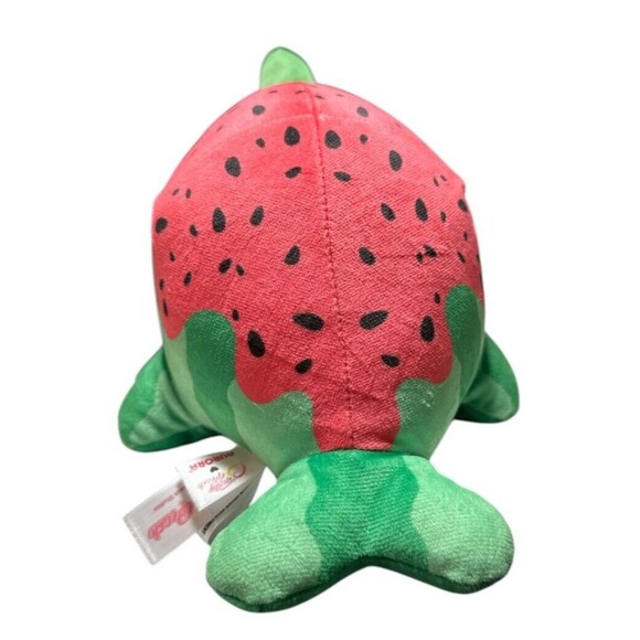 Aurora World Tasty Peach Watermelon Nomwhal 7" Plush Stuffed Animal Narwhal NWT - Picture 5 of 5